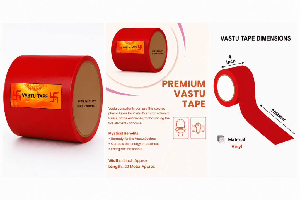 Vastu Red Colour Tape